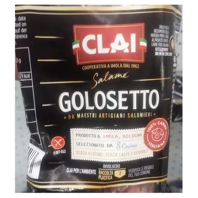 Clai sweet Golosetto salami, 100 g