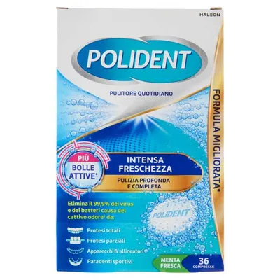 Polident Чистящие таблетки Тройная свежесть, 36 шт