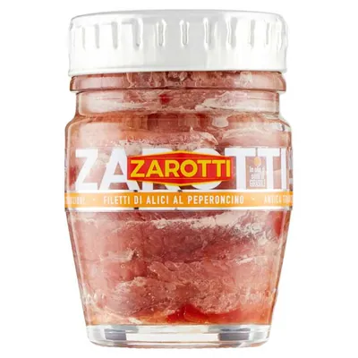 Zarotti Anchovy fillets with chili pepper, 60 g