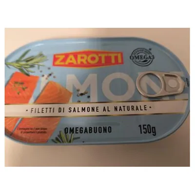Zarotti филе лосося в собственном соку, 150 г