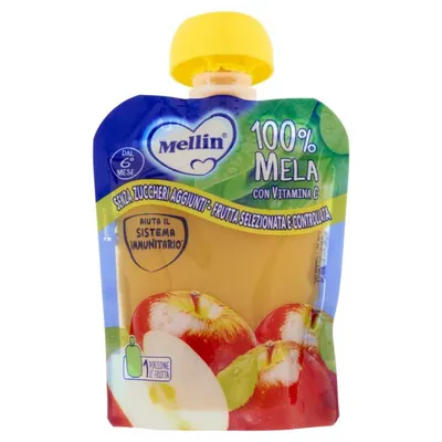 Mellin Яблочное пюре в пауче, 90 г