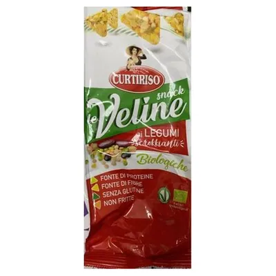 Curtiriso органические хлебцы из бобовых Le Veline Snack, 80 г
