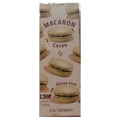 Cuorenero cocoa macarons, 3 pcs