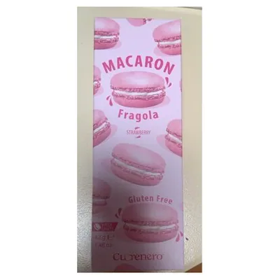 Cuorenero strawberry macarons, 3 pcs