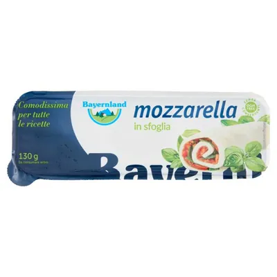 Bayernland Моцарелла в пластах, 130 г