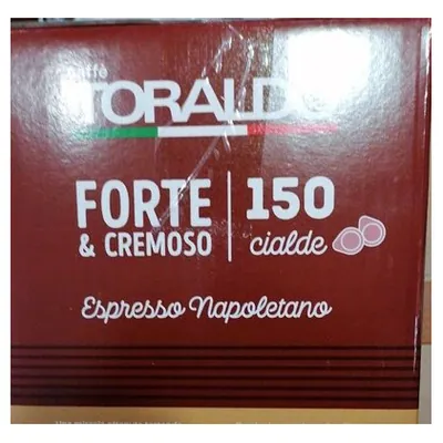 Caffè Toraldo Forte e Cremoso coffee pods, 150 pcs