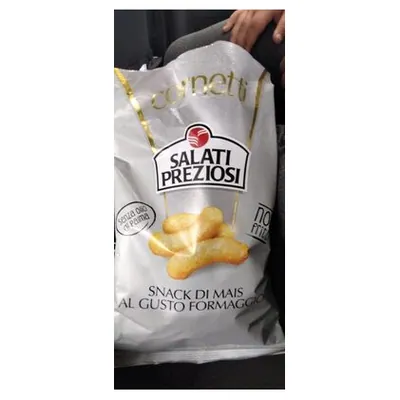 Salati Preziosi кукурузные снеки со вкусом сыра, 110 г
