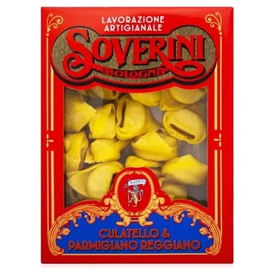 Soverini Tortelloni fresh pasta with culatello and Parmigiano Reggiano, 250 g