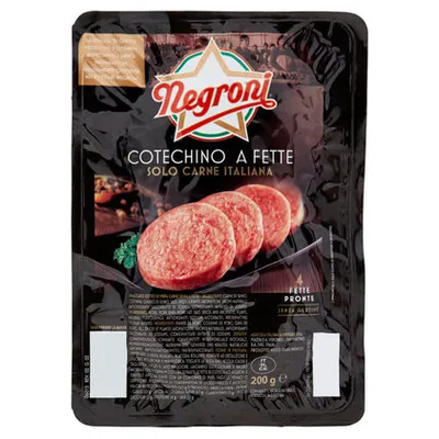 Negroni котекино нарезанный, 4 ломтика, 200 г