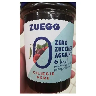 Zuegg джем из черной вишни без добавления сахара, 220 г