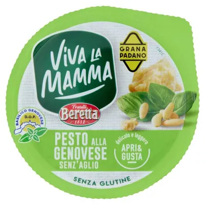 Viva la Mamma Beretta Соус песто генуэзский без чеснока, 90 г