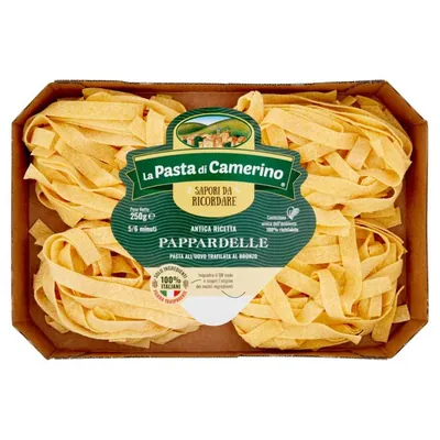 La Pasta di Camerino Pappardelle all’Uovo Trafilata al Bronzo, 250 g