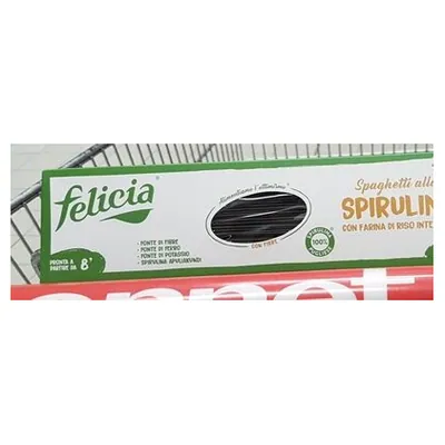 Felicia Спагетти био со спирулиной из цельнозерновой рисовой муки, 250 г