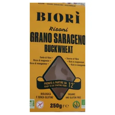 Biorì безглютеновая паста ризони из гречневой муки, 250 г