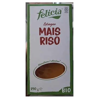 Felicia безглютеновая лазанья из кукурузной и рисовой муки, 250 г
