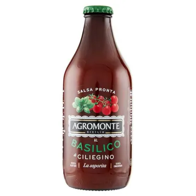 Agromonte Готовый соус из томатов черри с базиликом, 330 г