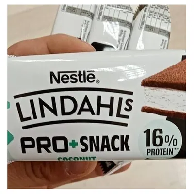 Nestlé Lindahls coconut protein snack, 120 g (3 x 40 g)
