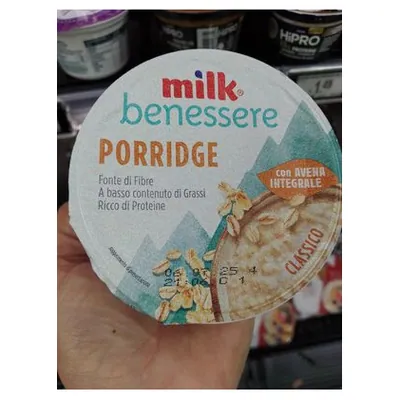Milk Benessere свежая каша порридж, 150 г
