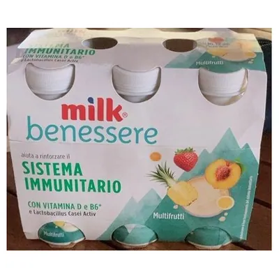 Milk immune-boosting multifruit yogurt, 600 g