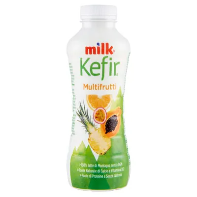 Milk multifruit drinking kefir, 480 g