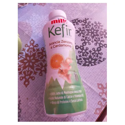 Milk orange, ginger and cardamom drinking kefir, 480 g