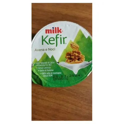 Milk oat and walnut kefir, 150 g