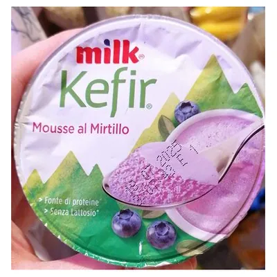 Milk blueberry kefir mousse, 125 g