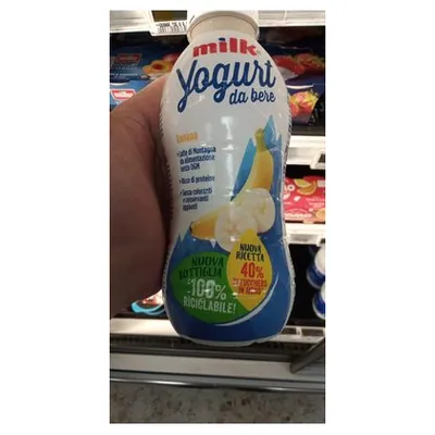 Milk banana drinking yogurt, 500 g