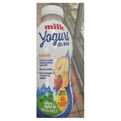 Milk multifruit drinking yogurt, 500 g