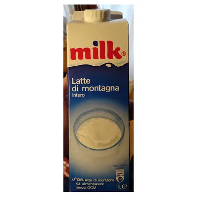 Milk whole mountain milk, 1 l