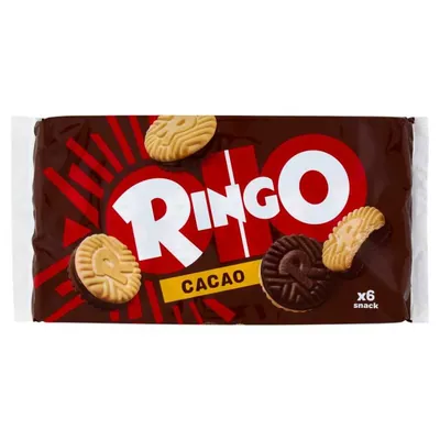 Pavesi Печенье Ringo с начинкой из крема какао, 6 × 330 г