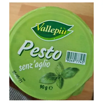 Vallepiù fresh garlic-free pesto sauce, 90 g