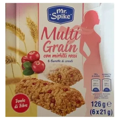 Italy-D multi-grain cranberry bar, 126 g