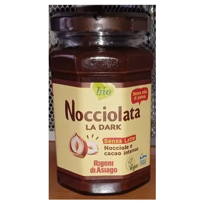 Rigoni di Asiago Nocciolata La Dark dairy-free chocolate hazelnut spread, 250 g