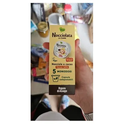Rigoni di Asiago Nocciolata dairy-free organic hazelnut spread portions, 5x20 g