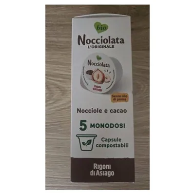 Rigoni di Asiago Nocciolata organic hazelnut spread portions, 5x20 g