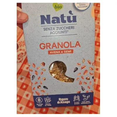 Natú био гранола овсяная с семенами, 250 г