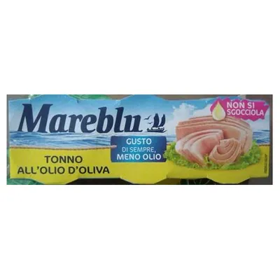 Mareblu тунец с пониженным содержанием масла, 60 г