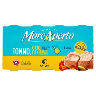 Mare Aperto tuna with just a touch of olive oil, 8 × 60 g