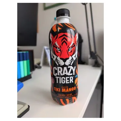 Crazy Tiger энергетический напиток Tiki Mango, 500 мл