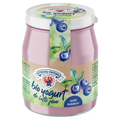 Vipiteno органический йогурт со вкусом черники, 150 г