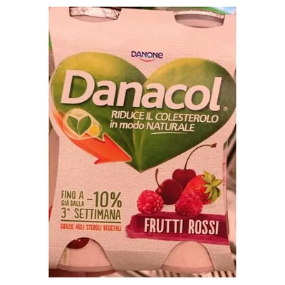 Danacol йогурт питьевой функциональный лесные ягоды, 400 г
