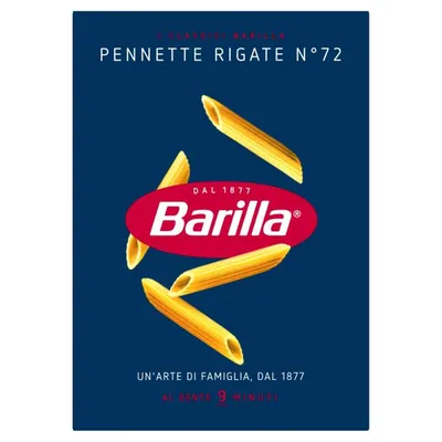 Barilla Pennette Rigate n.72, 500 g