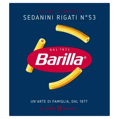 Barilla Sedanini Rigati n.53, 500 g