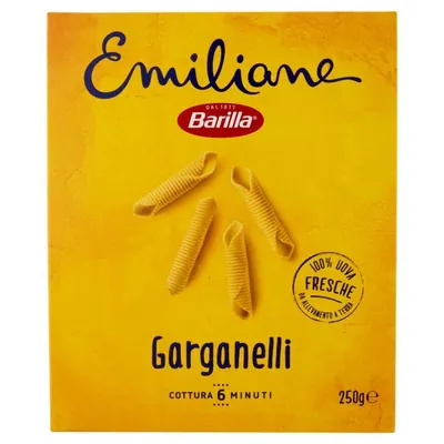 Barilla Emiliane Garganelli all'Uovo, 250 g