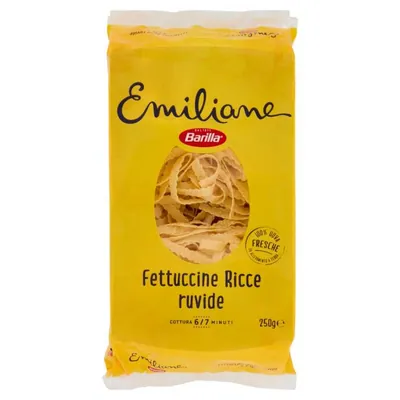 Barilla Emiliane Яичные рифленые феттучине бронзового формования n.275, 250 г