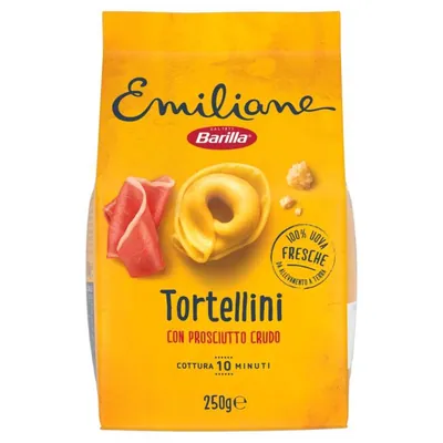 Barilla Emiliane Яичные тортеллини с сыровяленым ветчинным фаршем, 250 г