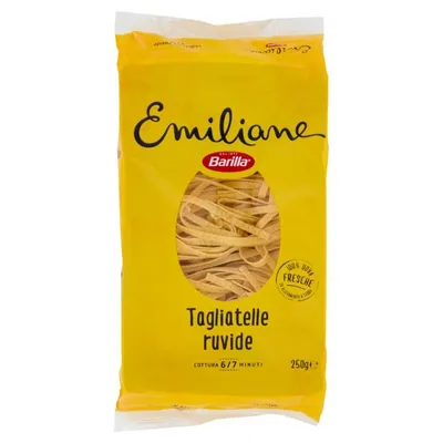 Barilla Emiliane Tagliatelle all'Uovo Trafilata al Bronzo N°174, 250 g