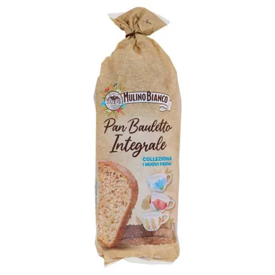 Mulino Bianco цельнозерновой хлеб для тостов Pan Bauletto Integrale, 400 г