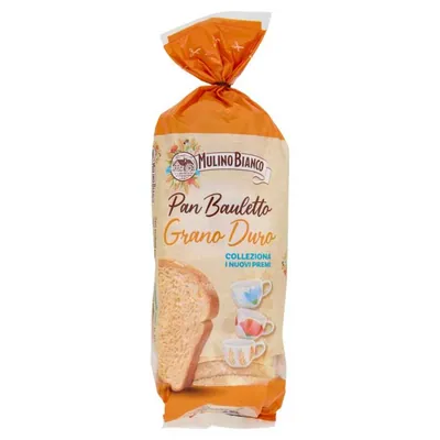 Mulino Bianco хлеб для тостов из твердых сортов пшеницы Pan Bauletto Grano Duro, 400 г